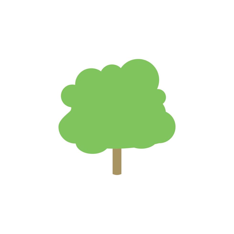 tree colored vector icon