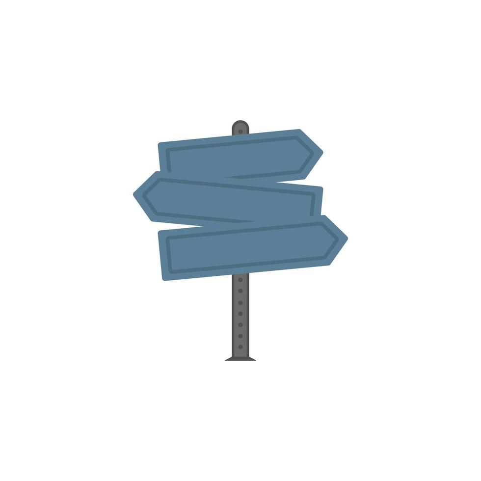 Fingerpost colored vector icon