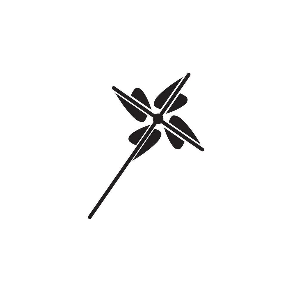 Fan, propeller, toy vector icon