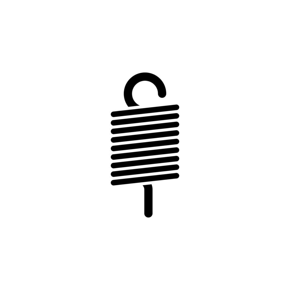 Metal spring vector icon