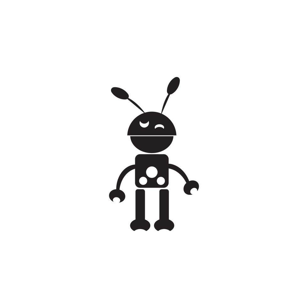 Toy robot vector icon
