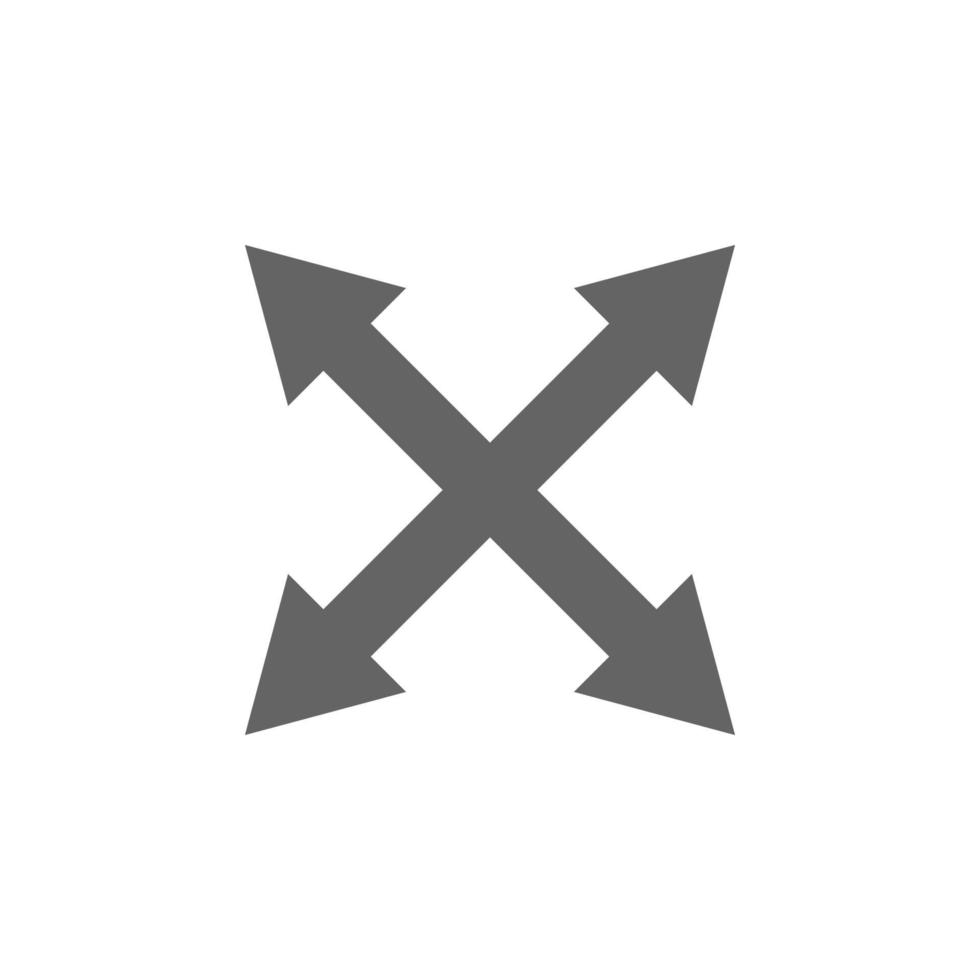 Arrow, size vector icon