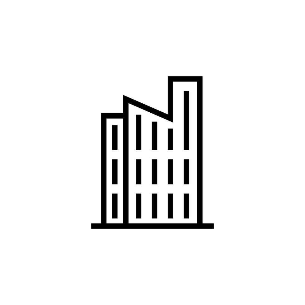 icono de vector de edificio