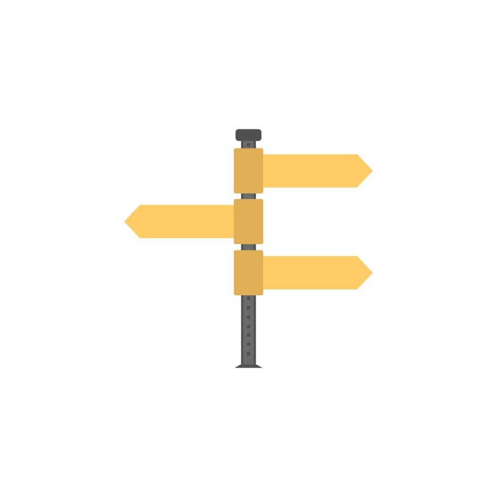 Fingerpost colored vector icon