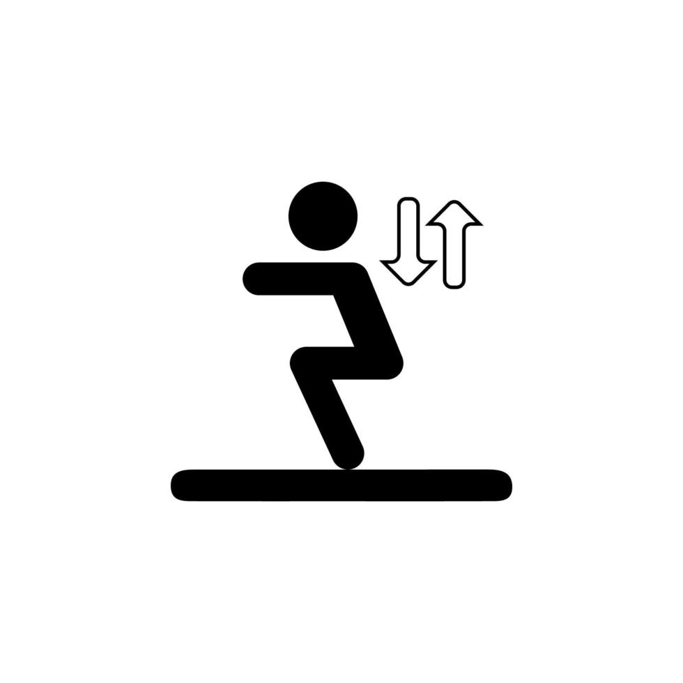 long jump vector icon