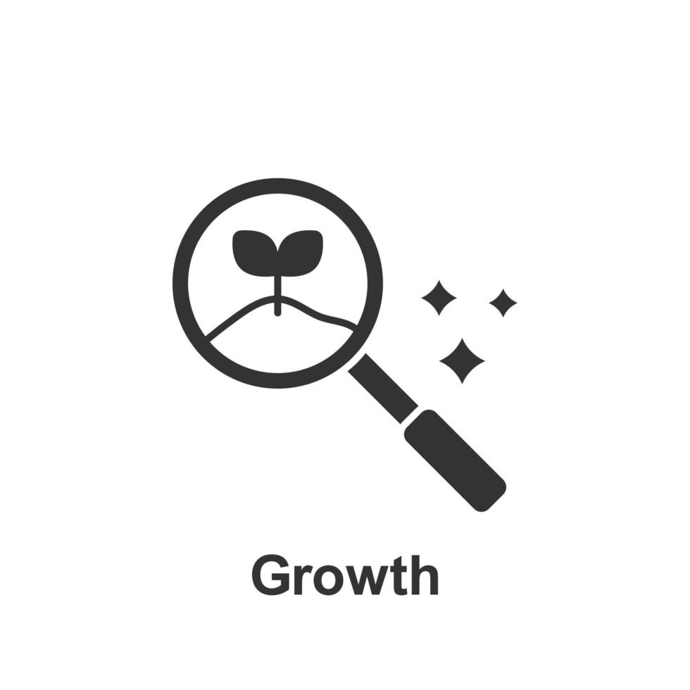 Online marketing, growth vector icon