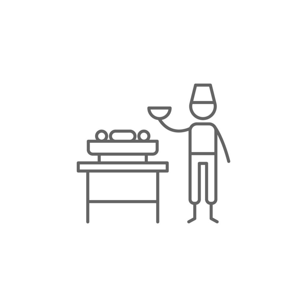 Bbq, chef, restaurant vector icon
