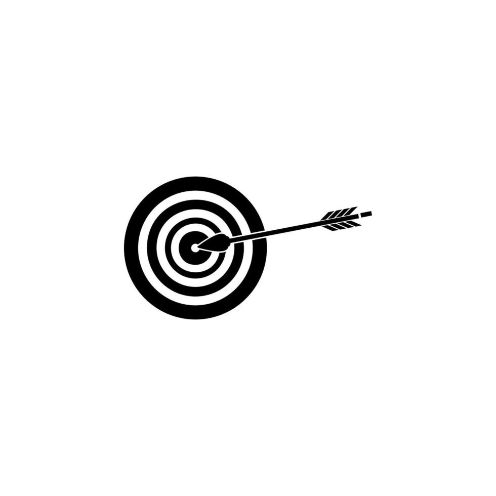 arrow and target vector icon