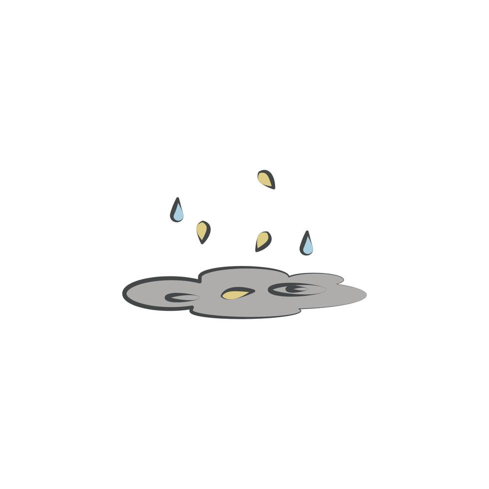 Pond colored hand drawn vector icon