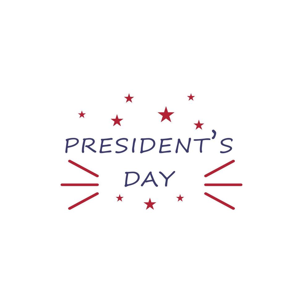 President's day 2 colored vector icon
