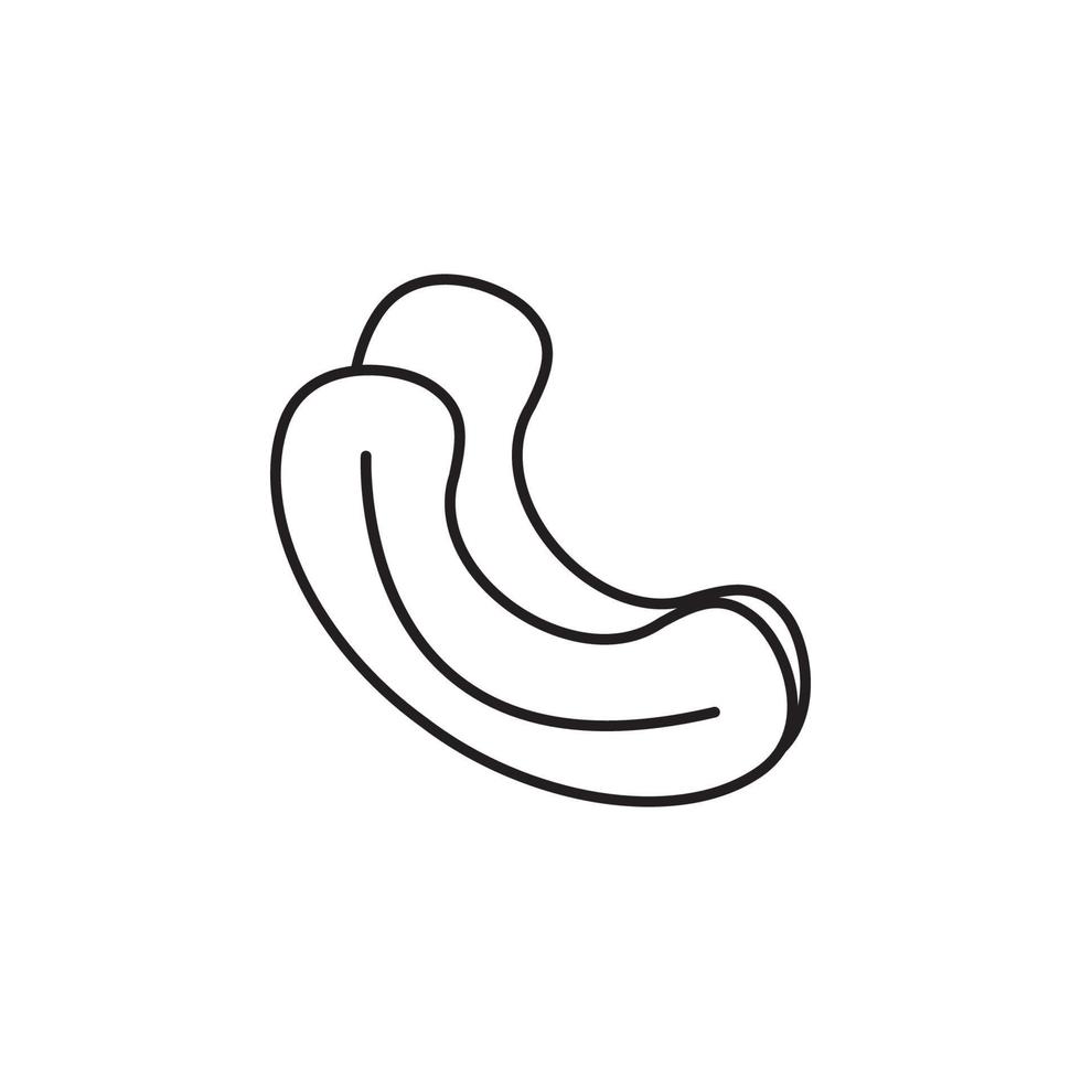 Vector Cashew nut vector icon