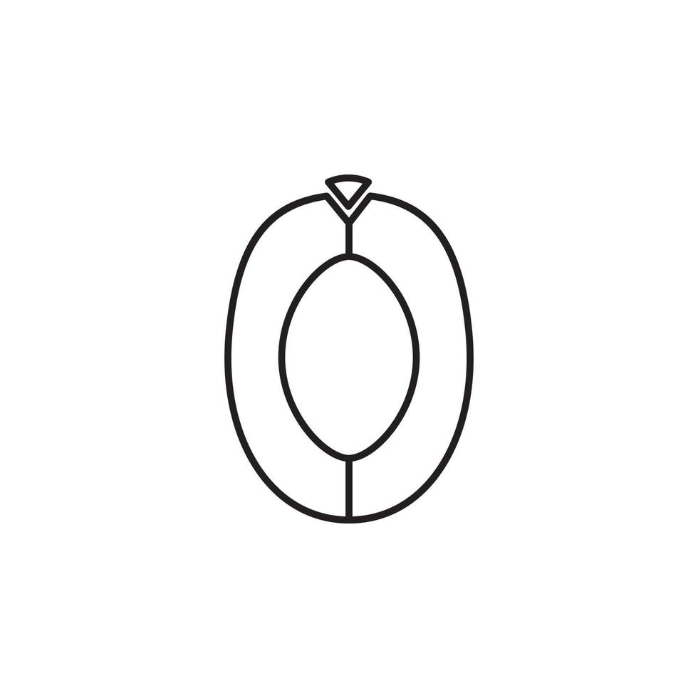 Vector Peach vector icon