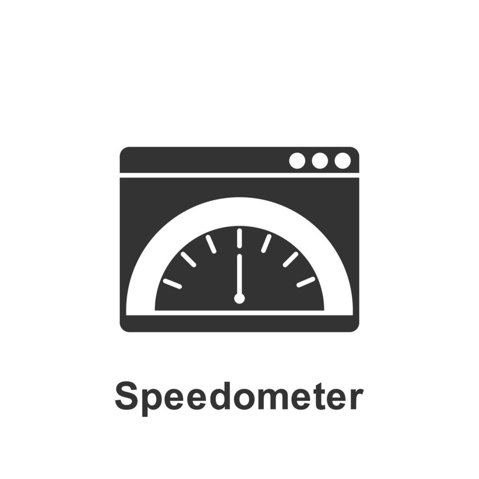 Online marketing, speedometer vector icon