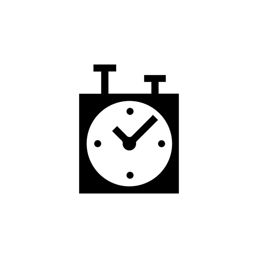 chess clock vector icon