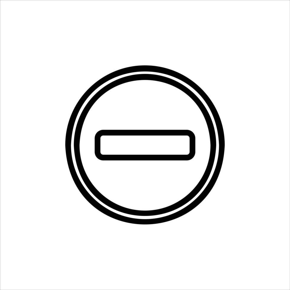no entry in flat design style vector