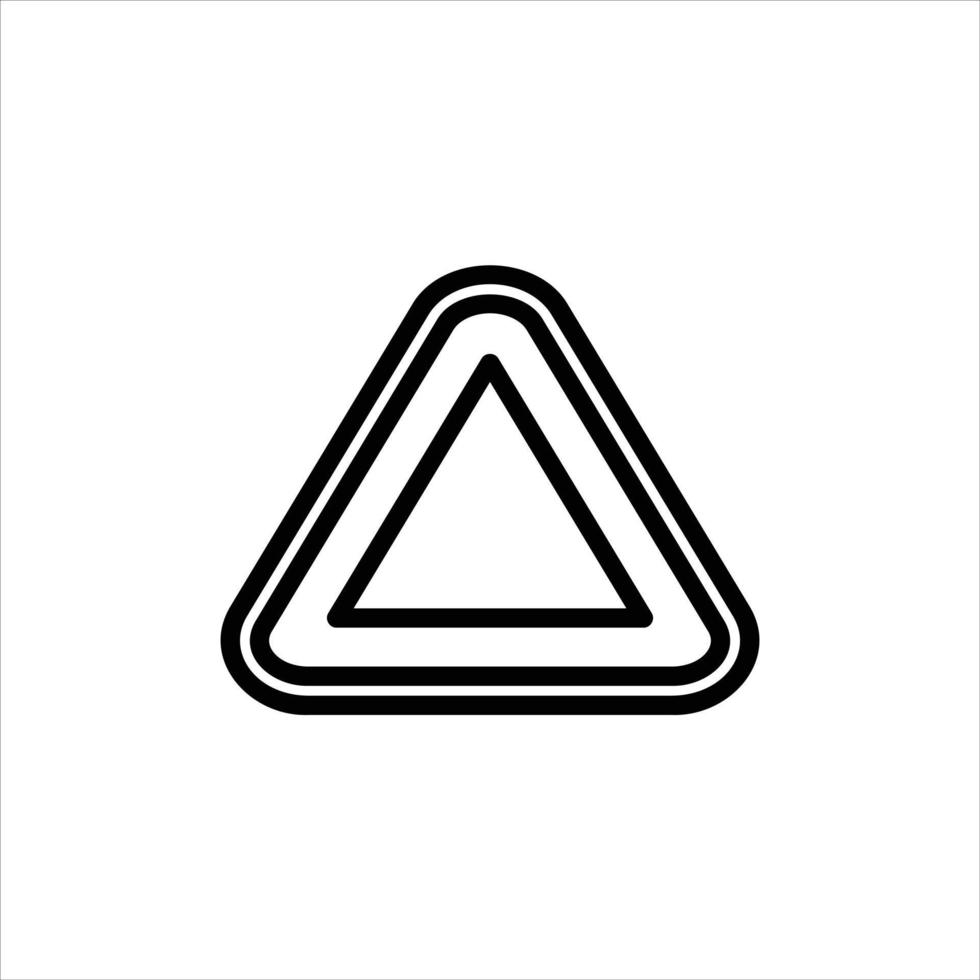 hazard in flat design style vector