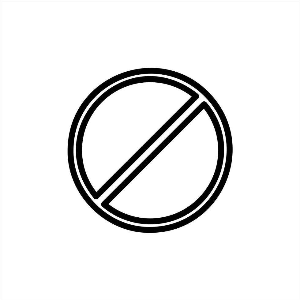 prohibido en plano diseño estilo vector