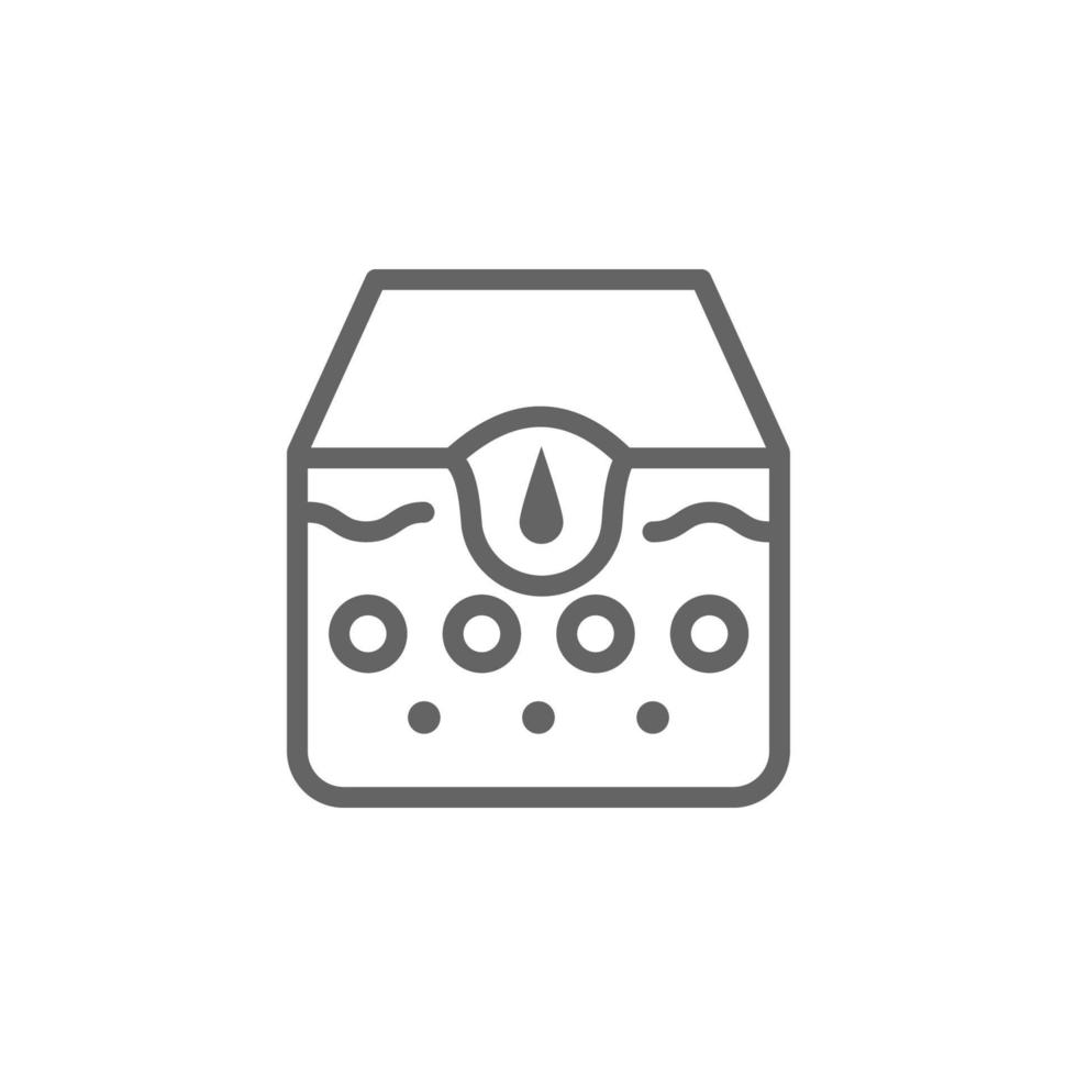 Pimple, skin vector icon