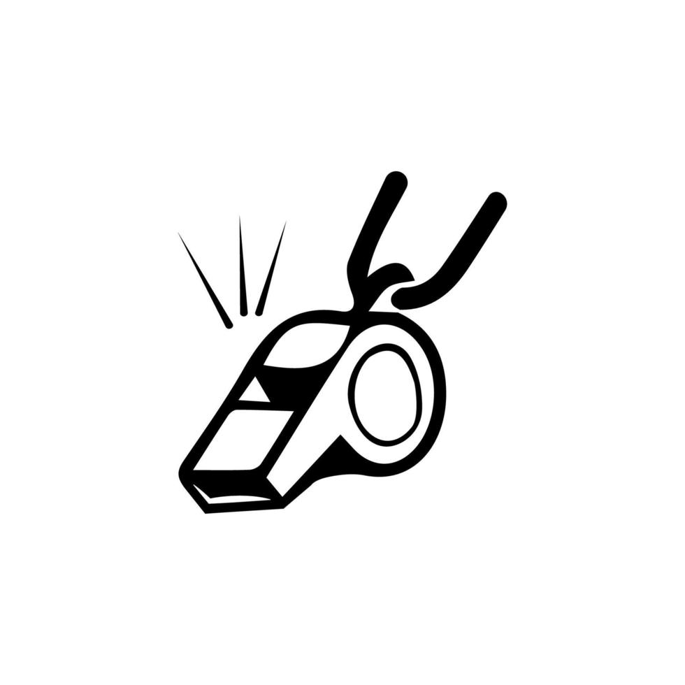 whistle vector icon