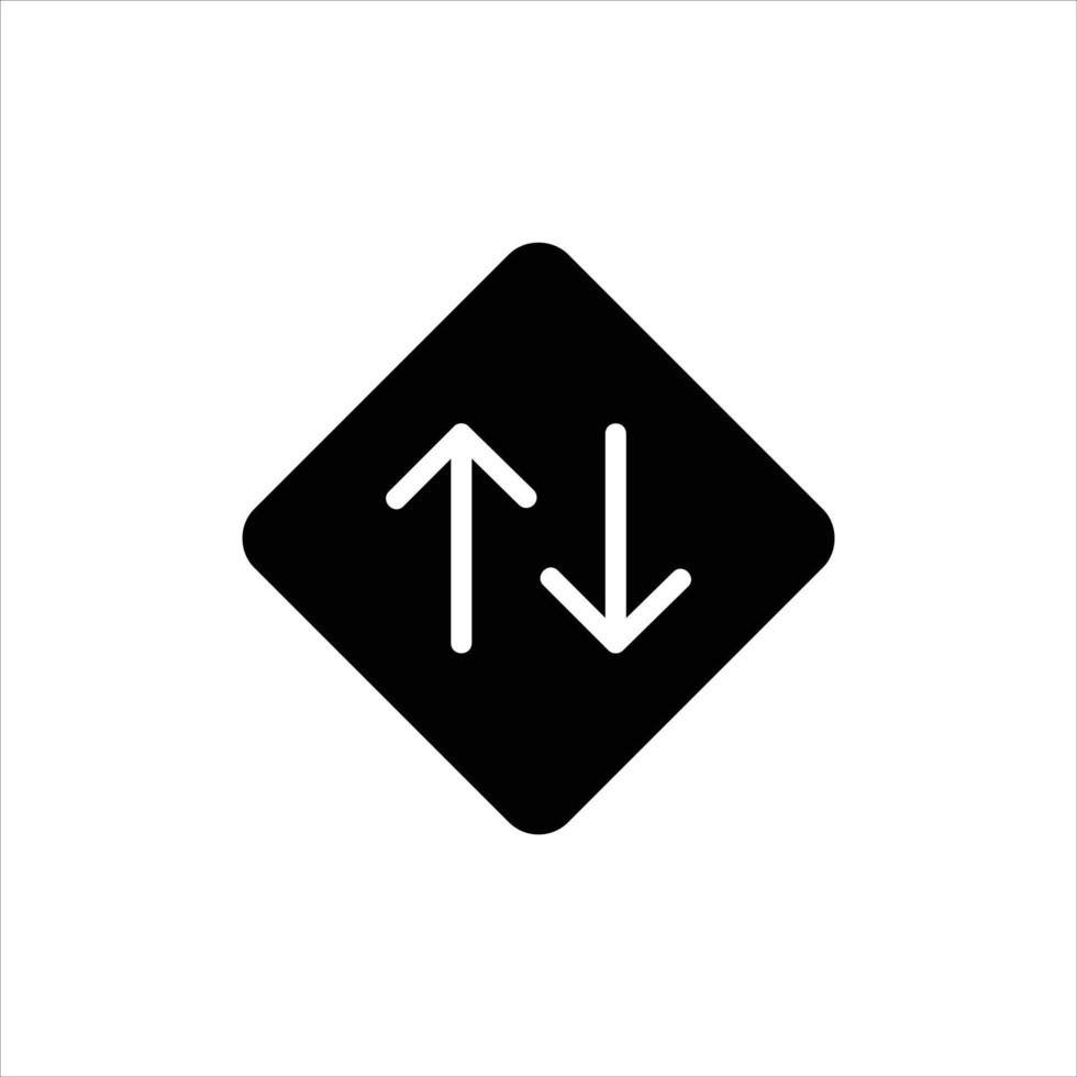 two way in flat design style vector