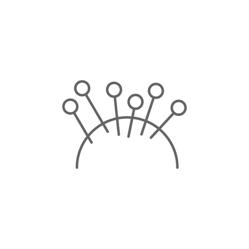 Acupuncture, physiotherapy vector icon