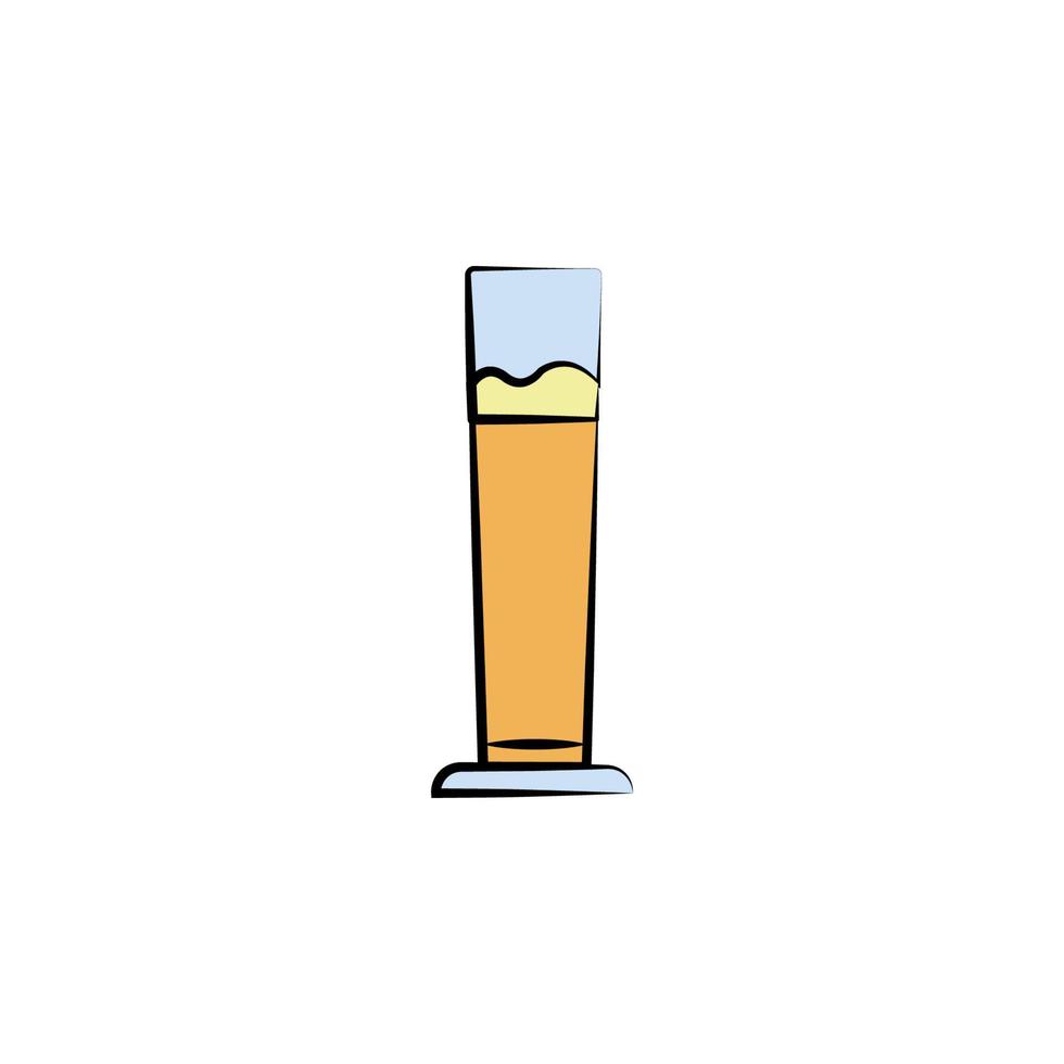 beer mug colored sketch style vector icon