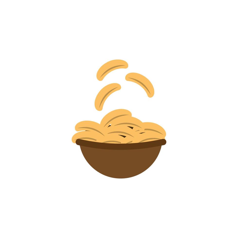 Chips, potato, food vector icon