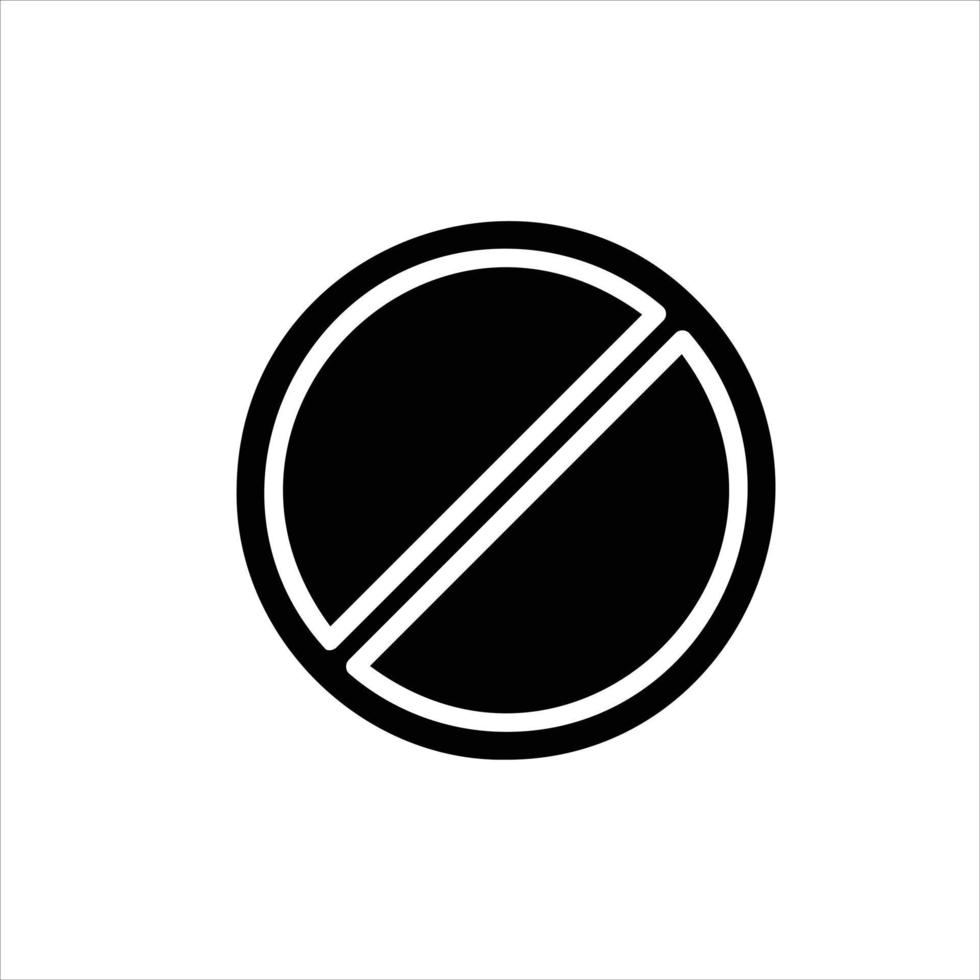 forbbiden in flat design style vector