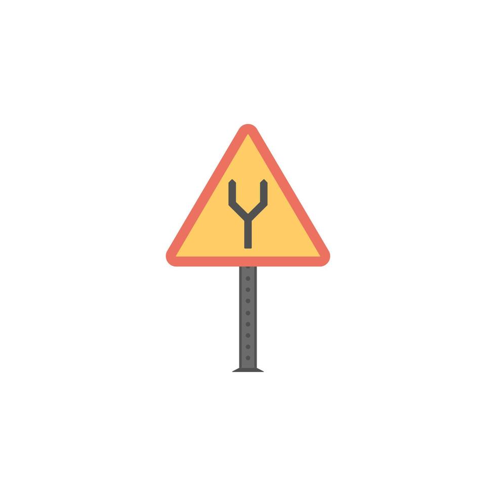 Driving directions colored vector icon