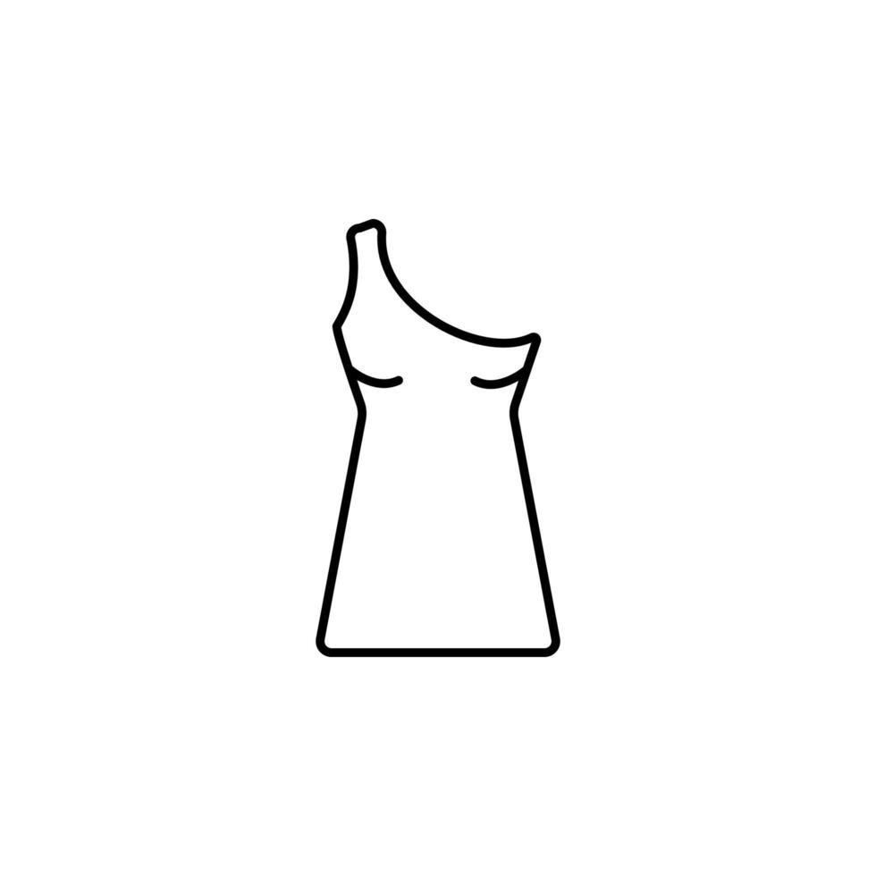 Shoulder woman dress clothes vector icon