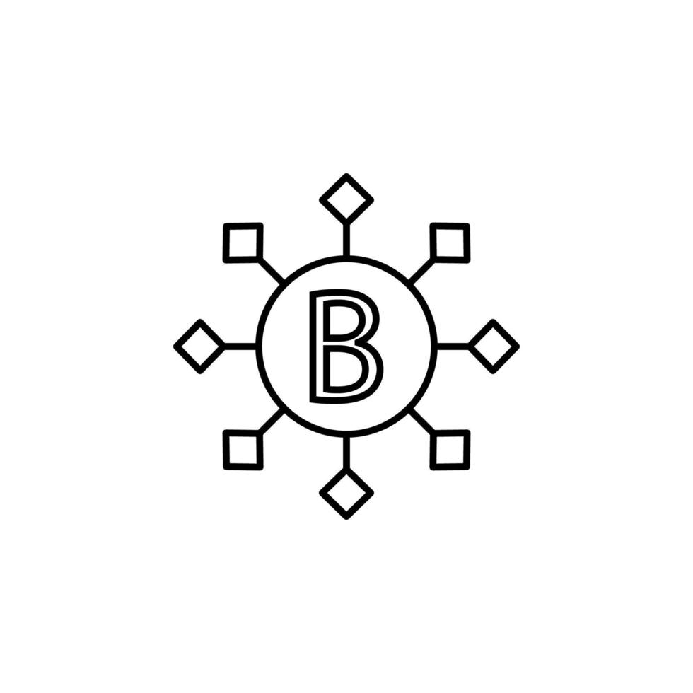 B vitamins vector icon