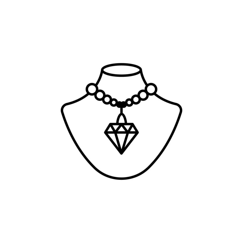 necklace vector icon