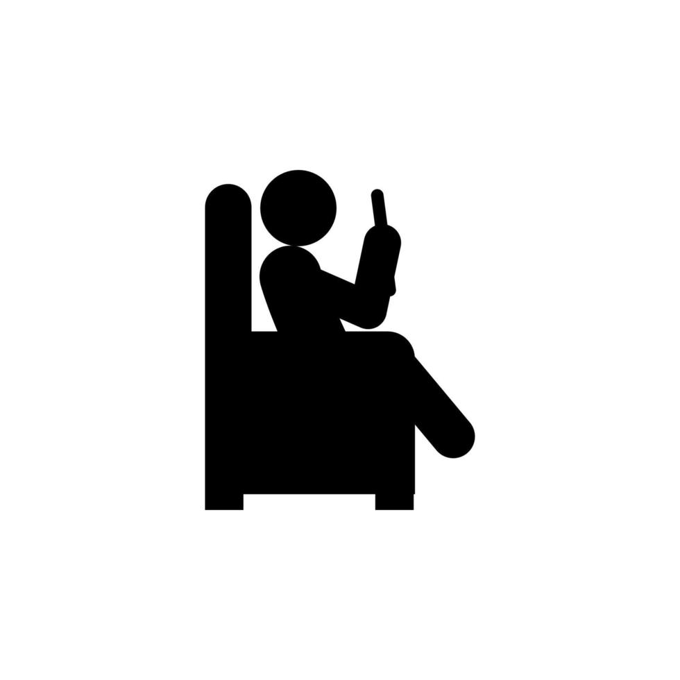 man gaming phone vector icon