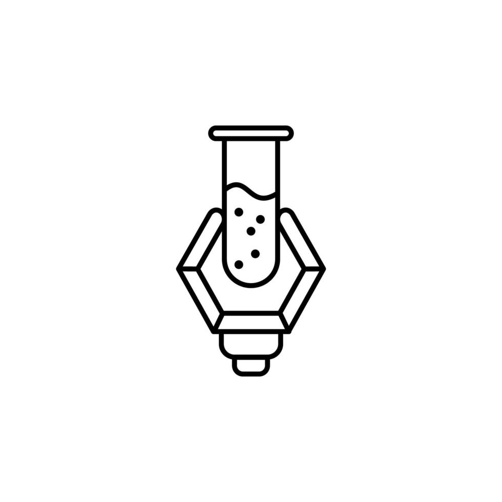 artificial intelligence medicine concept line vector icon