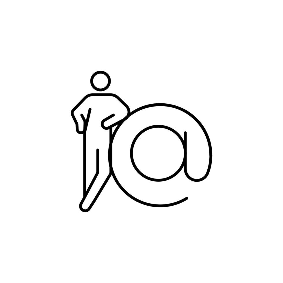 contact, e-form vector icon