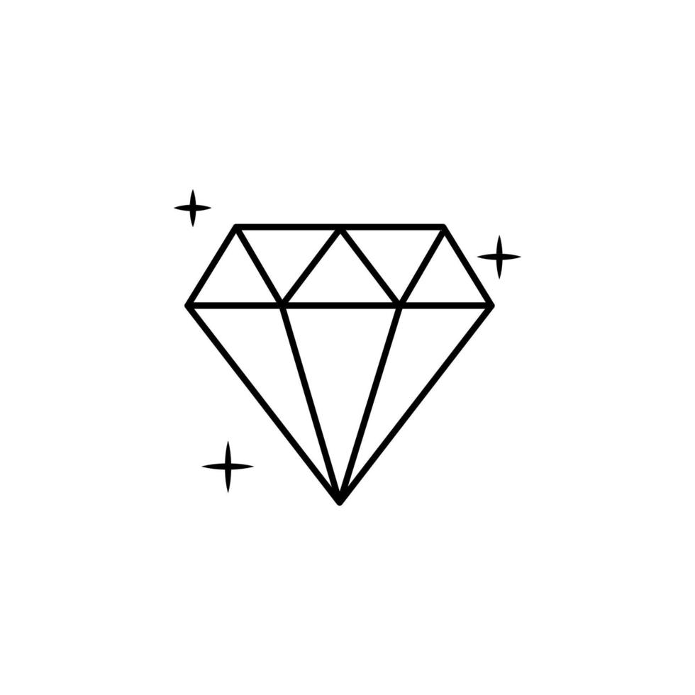 icono de vector de diamante