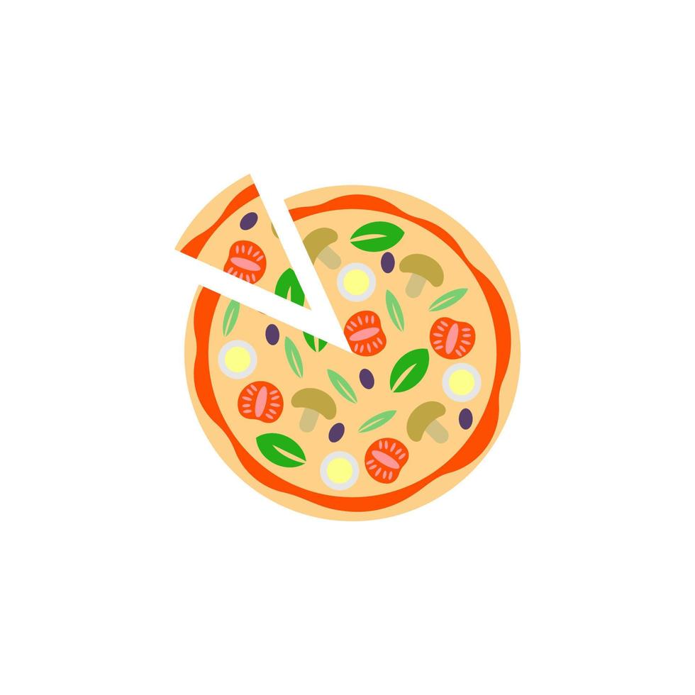 Pizza, fast, food vector icon