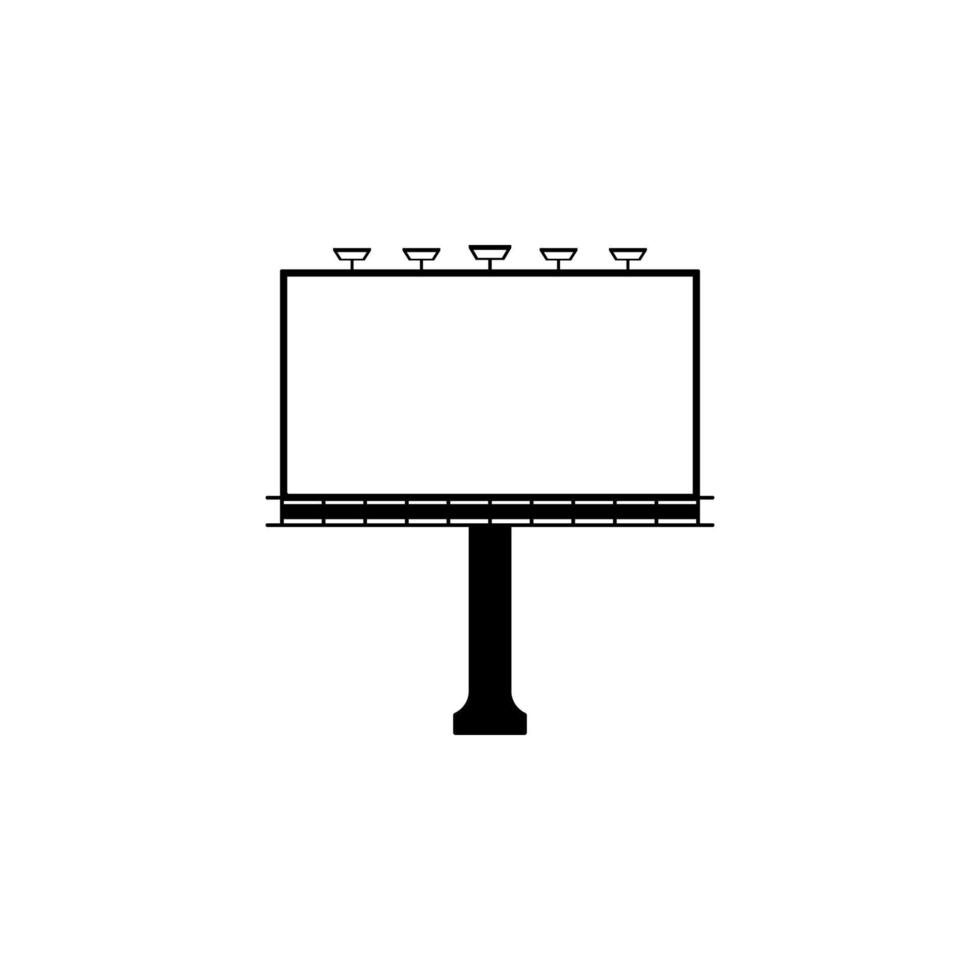 light advertising billboard vector icon