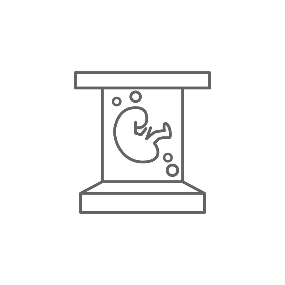 Artificial insemination, baby vector icon