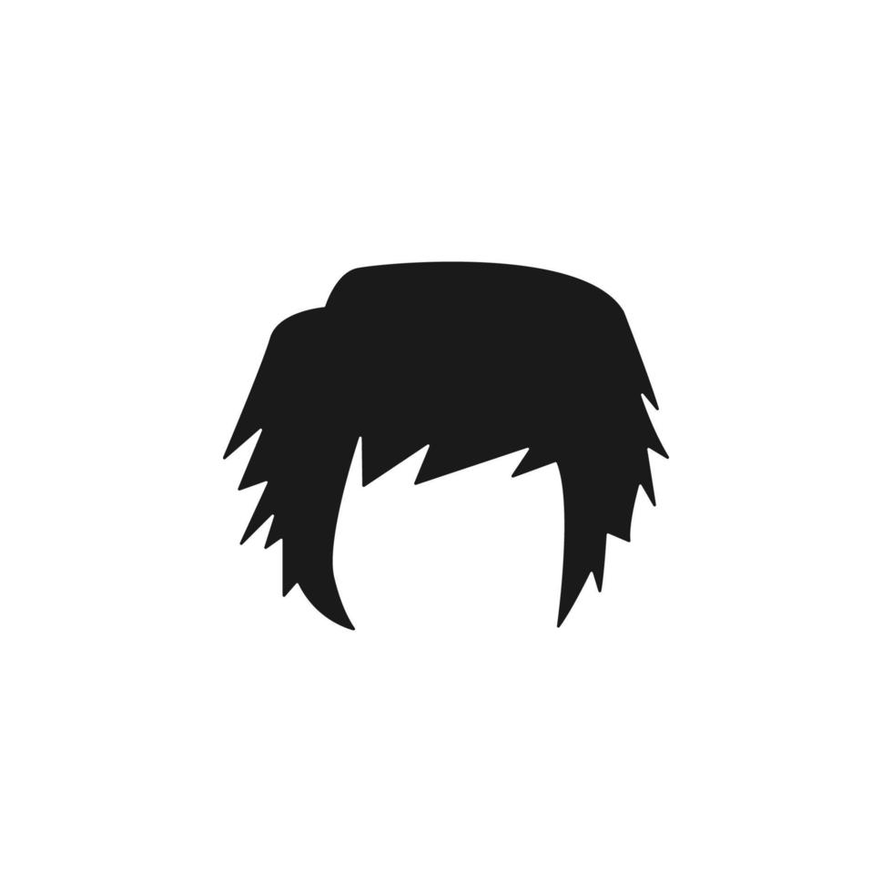hair, woman, haircut medium vector icon