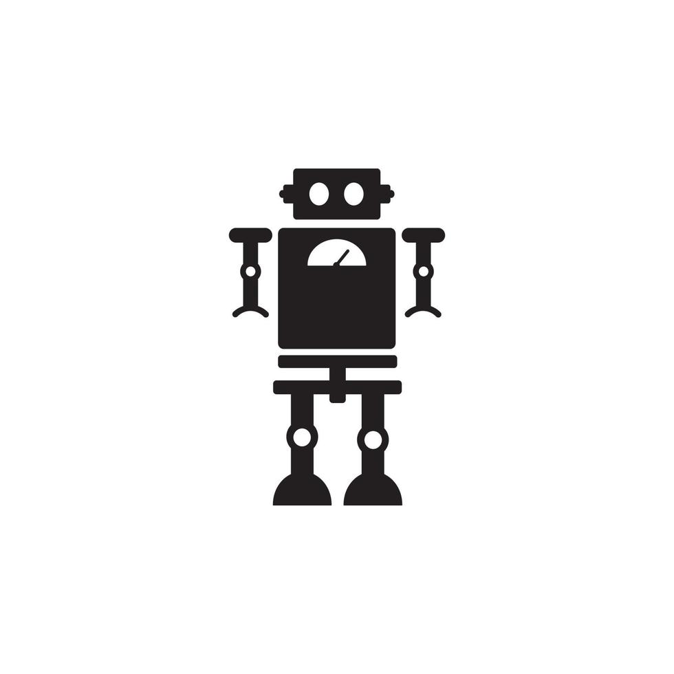 Toy robot vector icon