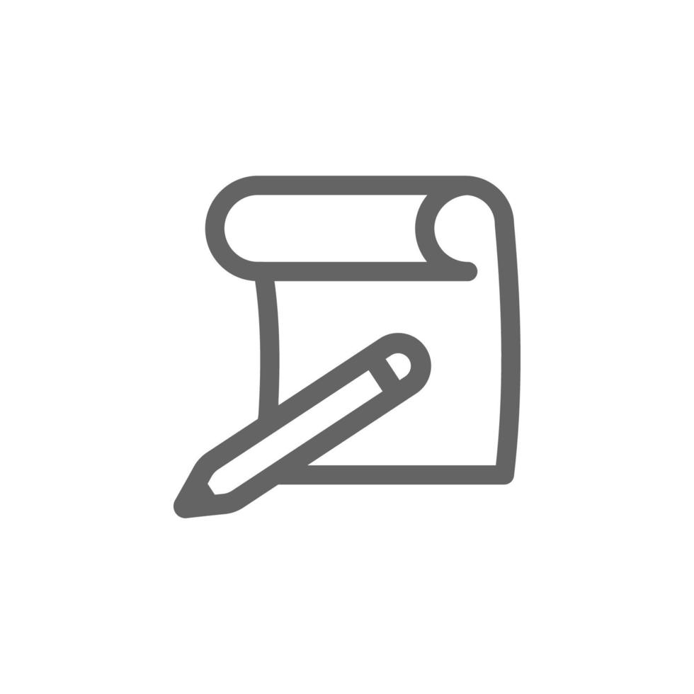 Document pen vector icon