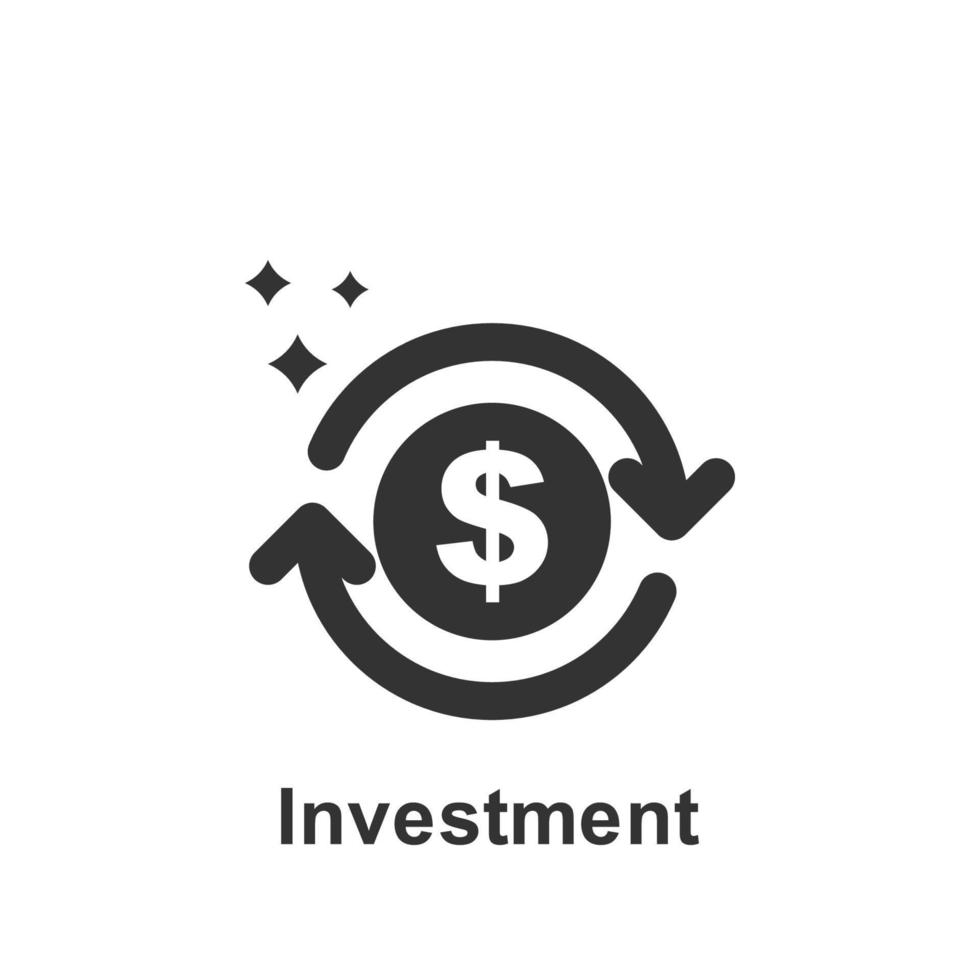 Online marketing, investment vector icon