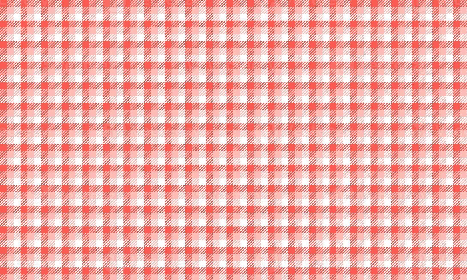 Red seamless plaid pattern photo