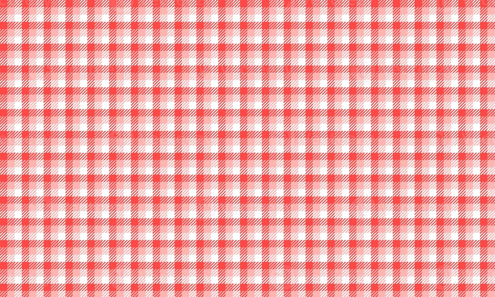 Red seamless plaid pattern photo