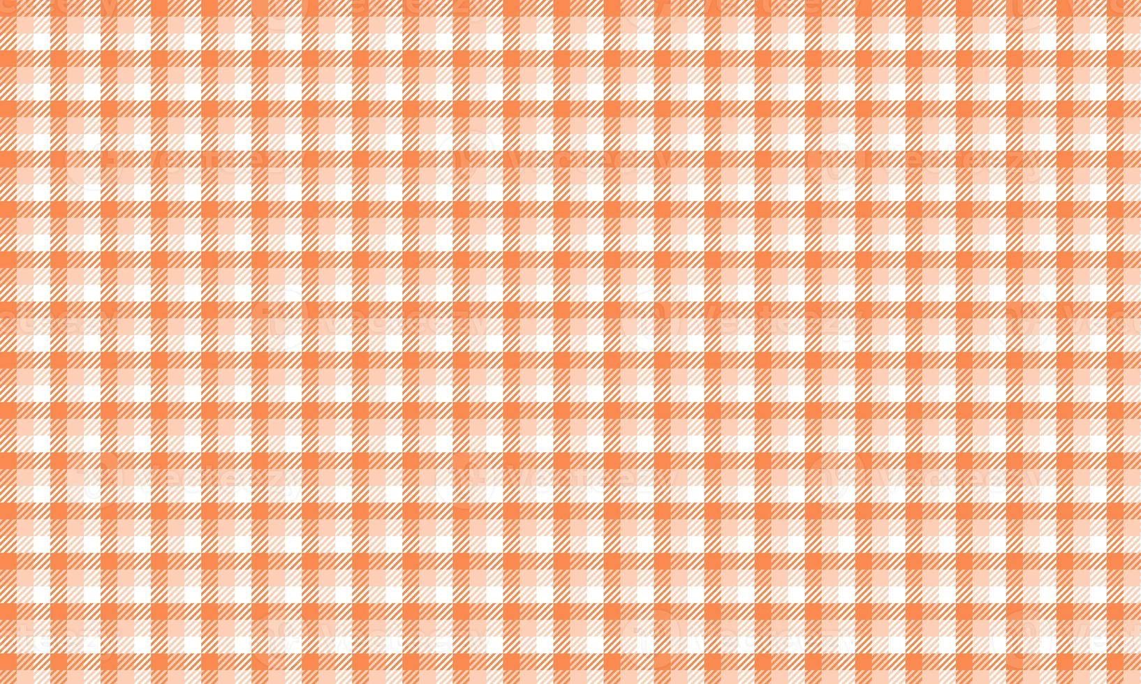 Orange seamless plaid pattern photo