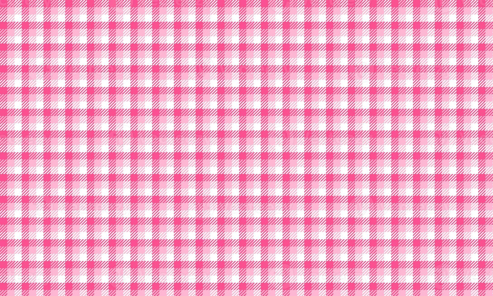 Pink seamless plaid pattern photo