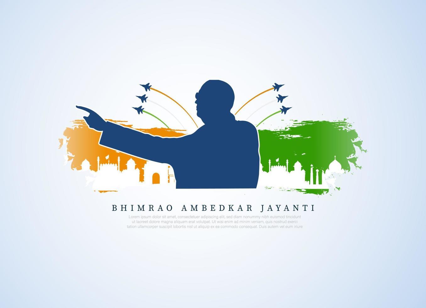 ambedkar Jayanti vector ilustración