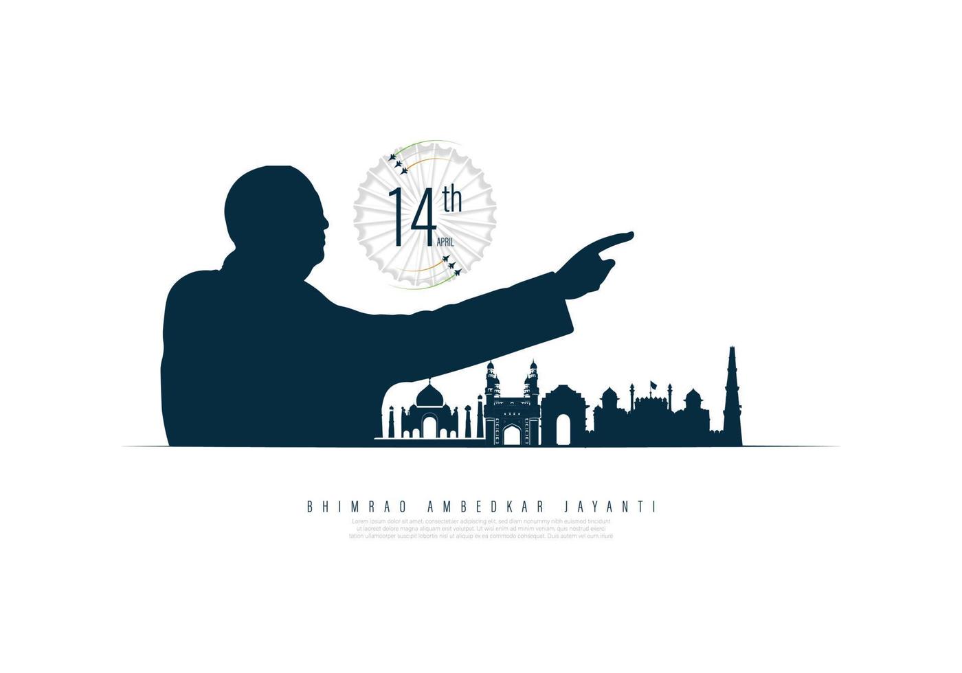 Ambedkar Jayanti vector illustration