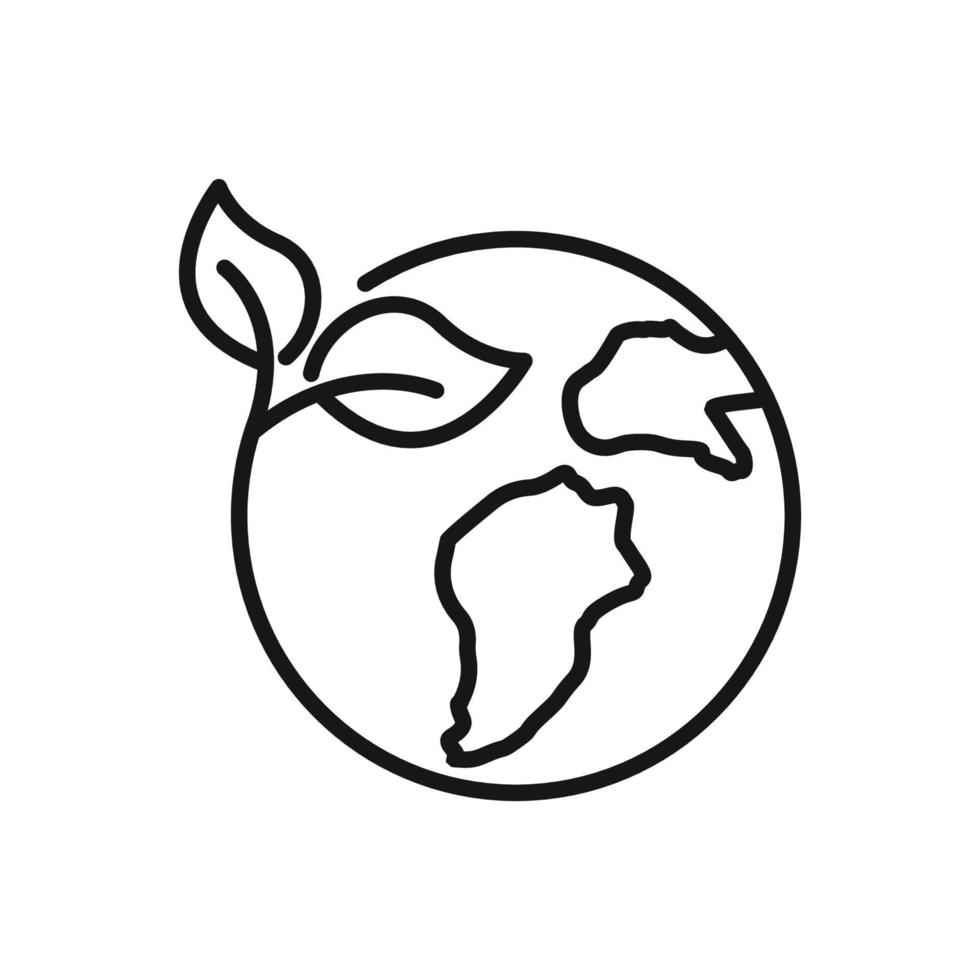 editable icono de salvar mundo, vector ilustración aislado en blanco antecedentes. utilizando para presentación, sitio web o móvil aplicación